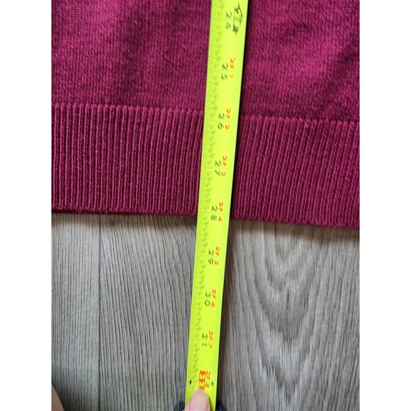 Vintage Outlander Burgundy Button Shoulder Sweater 3x Soft Cashmere Feel - Picture 6 of 7